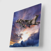 Horloge Carrée Vulcan Take Off (Angle)