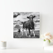 Horloge Carrée Waiting (Maison)