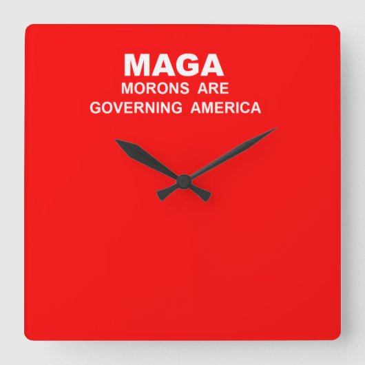 Horloge Carrée Wall Clock (Recto)