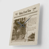 Horloge Carrée Wall Clock (Angle)