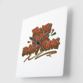 Horloge Carrée Wall Clock (Angle)