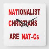 Horloge Carrée Wall Clock (Recto)