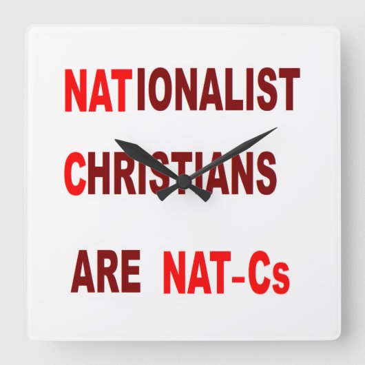 Horloge Carrée Wall Clock (Recto)