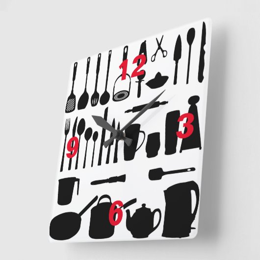 Horloge Carrée Wall Clock (Angle)