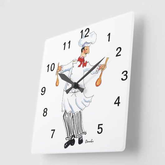 Horloge Carrée Wall Clock (Angle)