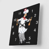 Horloge Carrée Wall Clock (Angle)