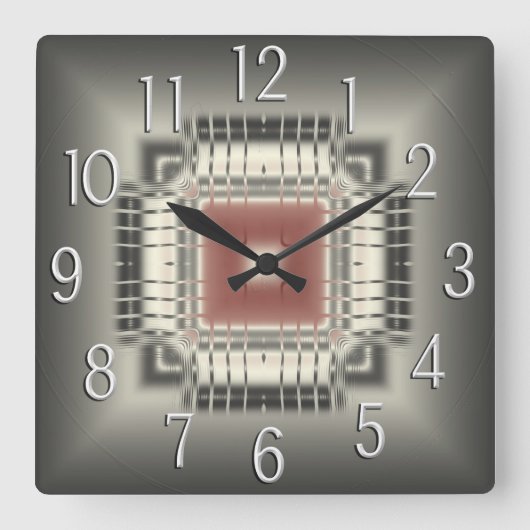 Horloge Carrée Wall Clock (Recto)
