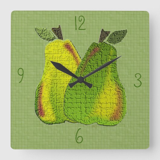 Horloge Carrée Wall Clock (Recto)