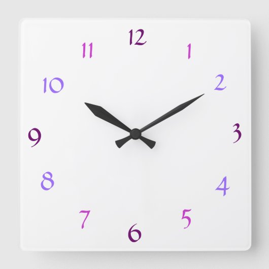 Horloge Carrée Wall Clock (Recto)