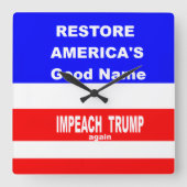 Horloge Carrée Wall Clock (Recto)