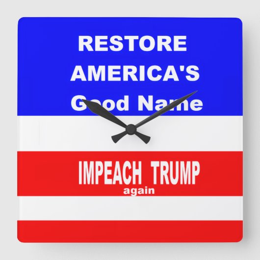 Horloge Carrée Wall Clock (Recto)