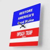 Horloge Carrée Wall Clock (Angle)