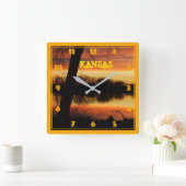 HORLOGE CARRÉE WALL CLOCK (Maison)