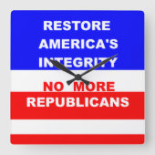 Horloge Carrée Wall Clock (Recto)