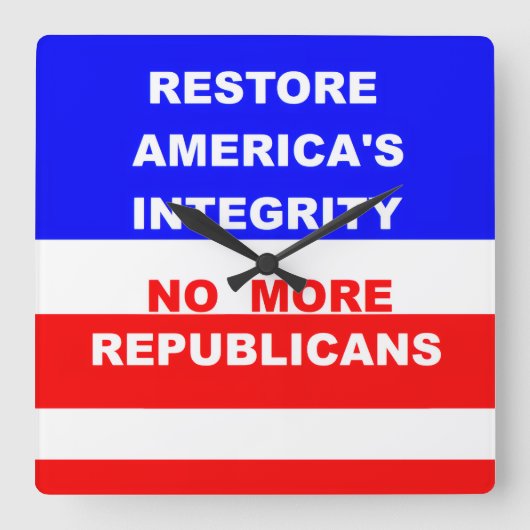 Horloge Carrée Wall Clock (Recto)