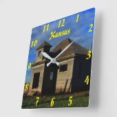 Horloge Carrée Wall Clock (Angle)