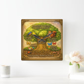 Horloge Carrée Wall Clock (Maison)