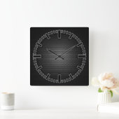 Horloge Carrée Wall Clock High Tech (Maison)