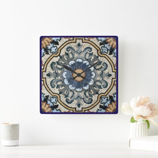 Horloge Carrée Wall Clock - Square Tile Design (Maison)