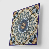 Horloge Carrée Wall Clock - Square Tile Design (Angle)