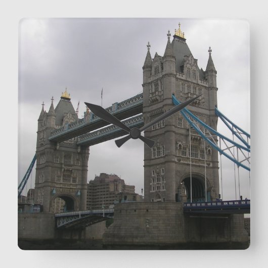 Horloge Carrée Wall Clock with Tower Bridge over the Thames (Recto)