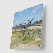 Horloge Carrée Wanduhr Fehmarnsundbrücke et Fehmarnsund (Angle)