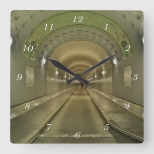 Horloge Carrée Wanduhr quadratique de Hambourg