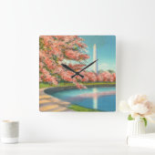 Horloge Carrée Washington (Maison)