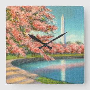 Horloge Carrée Washington