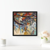 Horloge Carrée Wassily Kandinsky - Composition Cinq Art Abstrait (Maison)
