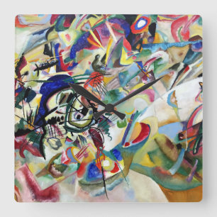 Horloge Carrée WASSILY KANDINSKY - Composition VII 1913