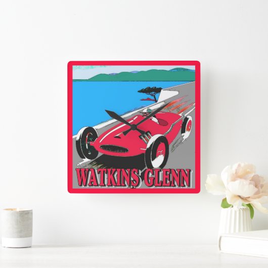 Horloge Carrée Watkins Glenn Racing (Maison)