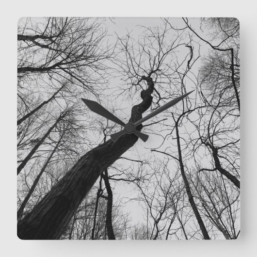 Horloge Carrée Wavy_Tree_Clock (Recto)