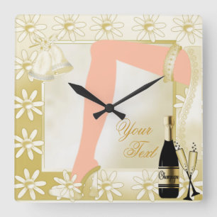 Horloge Carrée Wedding Keepsake
