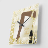 Horloge Carrée Wedding Keepsake (Angle)