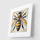 Horloge Carrée Western honeybee Apis mellifera 250924IREF244 - Wa (Angle)