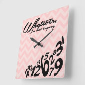 Horloge Carrée Whatever (Angle)