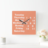 HORLOGE CARRÉE WHATEVER ET WHENEVER CLOCK POUR RETIREE/OTHERS (Maison)