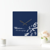 Horloge Carrée Whatever I'm Late Anyways Clock Time Hours (Maison)