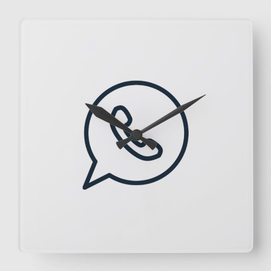 Horloge Carrée whatsapp-whats-whatsapp-icône (Recto)