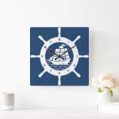 Horloge Carrée Wheel (Maison)