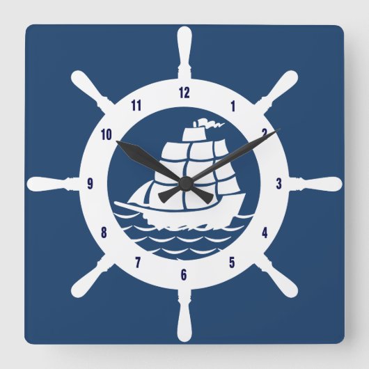 Horloge Carrée Wheel (Recto)