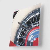 Horloge Carrée Wheel (Angle)