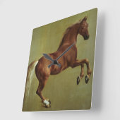 Horloge Carrée "Whistlejacket", 1762 Wall Clock (Angle)