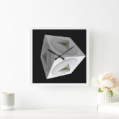 HORLOGE CARRÉE WHITE CUBE (Maison)