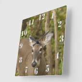 Horloge Carrée White Tailed (Angle)