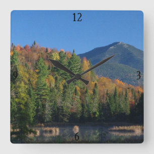 Horloge Carrée Whiteface Mountain sur Little Cherrypatch Pond