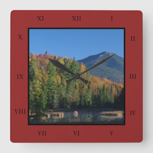 Horloge Carrée Whiteface Mountain sur Little Cherrypatch Pond (Recto)