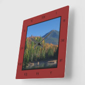 Horloge Carrée Whiteface Mountain sur Little Cherrypatch Pond (Angle)
