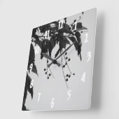 Horloge Carrée Wild Cherries (Angle)